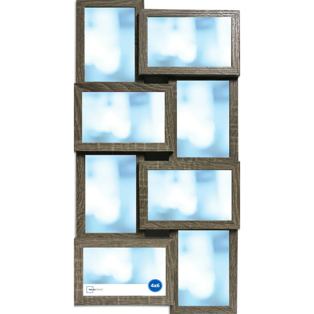 6 slot 4x6 picture frame staggered