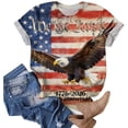 thumbnail image 6 of Leey-World 4th of July Shirts for Women America Printed Tshirt Patriotic Vintage USA Tee Tops 4th Of July Shirt Funny Women(Brick Red,2XL), 6 of 7