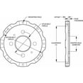 thumbnail image 2 of Wilwood 170-8493 Rear Big Brake Hat, .875 Inch Offset, Corvette C4, 2 of 2