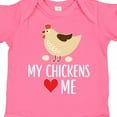 thumbnail image 4 of Inktastic My Chickens Love Me Boys or Girls Baby Bodysuit, 4 of 5