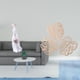 thumbnail image 2 of Figura de dama de porcelana con hojas de palma, arte de pared de madera, estatua de niña nórdica moderna, decoración creativa de para estante,, 2 of 8