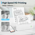 thumbnail image 4 of Portable A4 Thermal Printer Inkless for Office Photo PDF Document Memo Stencil Printing White, 4 of 7