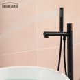 thumbnail image 6 of Boyel Living Freestanding Tub Faucet with Handheld Shower Head,2.5 GPM Floor Mounted Bathtub Filler Single Handle Shower Faucet in Matte Black, 6 of 10