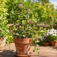 thumbnail image 4 of Climbing Vines Trellis ,Hexagon Plant Trellis for Climbing Plants Indoor Outdoor, Outdoor Indoor Garden Decoration Ivy Holder, Rust Resistant Plastic Trellis, 4 of 6