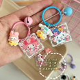 thumbnail image 2 of Sanrio Kawaii Anime dibujos animados gato melodía Kuromi llavero mochila colgante creativo llavero Cinnamoroll regalos de cumpleaños juguete DIY nuevo, 2 of 5