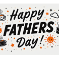thumbnail image 3 of Decorative Design Happy Fathers Day Coffee Theme Banner Colorful Icons Sunshine Theme Party Decoration for Father's Day Celebration Indoor Decoration Family Gathering, 3 of 7