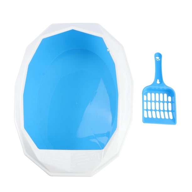 BRIGHTFUFU Mini gatito plástico gatito kitty bastion bandeja caja de inodoro lavabo para animales pequeños