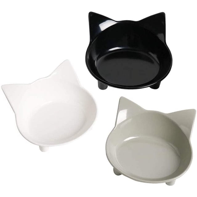 Cuenco de agua para gatos, cuencos anchos para alimentación de gatos, para aliviar el estrés de la fatiga de los bigotes, cuenco para mascotas, perros, gatos, conejos, cachorros, material seguro de
