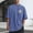 Blue2, variant on jjayotai Cotton Shirts for Men Short Sleeve Oversized Shirt Crew Neck Graphic Printed Tees Casual Summer Vintage Tops