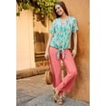 thumbnail image 2 of Woman Within Plus Size Wide-Leg Texture Knit Pant, 2 of 5