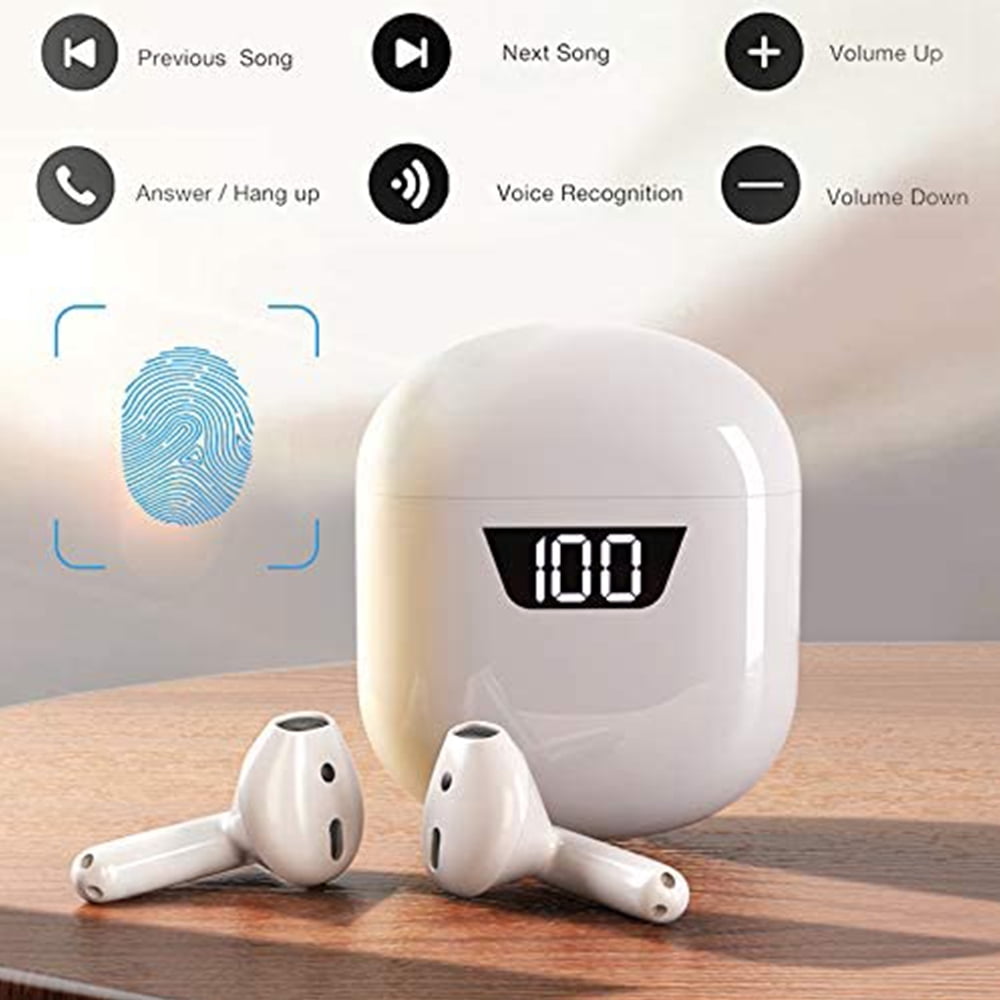 Bluetooth Headphones 5.2,Wireless Sport Headset IPX7 Stereo Waterproof In-Ear Earphones Integrated HD Mic Headsets,for AirPods/Android/iPhone Earbuds