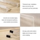 thumbnail image 2 of Separadores de estantes transparentes, organizadores acrílicos para libros de ropa de dormitorio (6 uds.), 2 of 8
