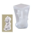 thumbnail image 4 of Fundición de resina de silicona para velas 3D, elaboración de jabón casero con arcilla polimérica (DIY). 72x58x110mm, 4 of 7