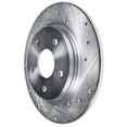 thumbnail image 6 of Detroit Axle - Rear Brake Kit for 2005-2016 Honda CR-V 2010-2018 Acura RDX, 2010 2011 2012 2013 2014 2015 Drilled and Slotted Disc Brake Rotors Ceramic Brakes Pads Replacement, Brakes and Rotors, 6 of 7