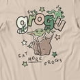 thumbnail image 3 of Star Wars The Mandalorian And Grogu Eat More Frog Sketch Men's T Shirt (Sand, S-XXXL), 3 of 4
