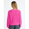 thumbnail image 3 of No Boundaries Cable Sweater, Women's, 3 of 5