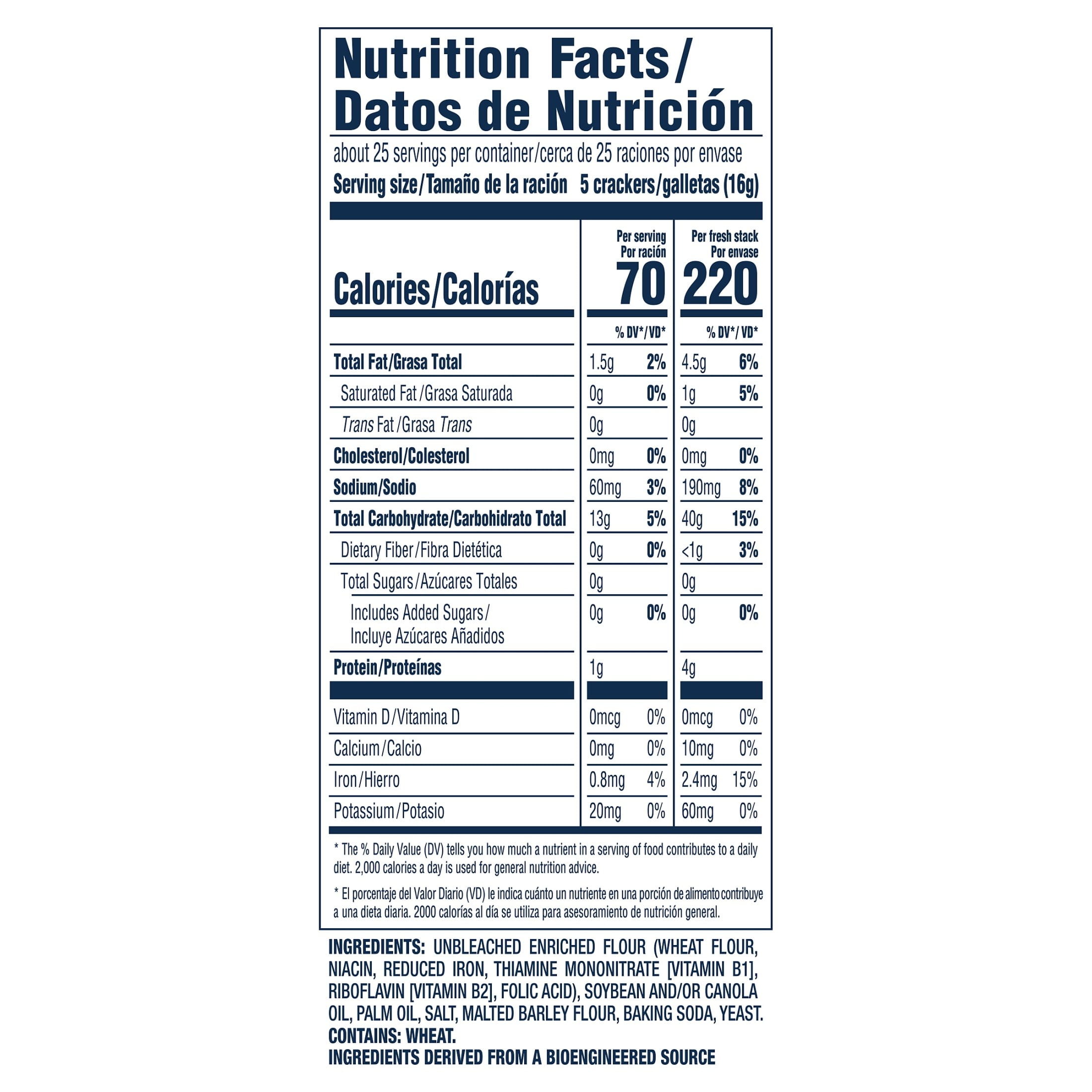 (3 pack) Premium Fresh Stacks Unsalted Tops Saltine Crackers, Travel Snacks, 14.2 oz (8 Multi Snack Packs)