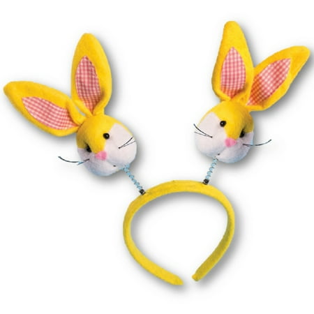 Forum Adorable Sunny Bunny Ears Unique Headband Boppers, Yellow, One-Size