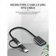 thumbnail image 4 of Cable Adaptador 2 en 1 USB 3.0 OTG Type-C -USB una USB 3.0 Convertidor de Interfaz para LíNea de Cable de Carga de TeléFono Celular - Negro, 4 of 6