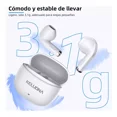 thumbnail image 3 of Audífonos In ear Inalámbricos Keluona Kt10 Bluetooth V5.4 Con micrófono Color Blanco, 3 of 8