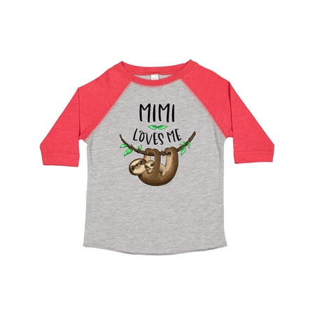 

Inktastic Mimi Loves Me Cute Sloth and Baby Gift Toddler Boy or Toddler Girl T-Shirt