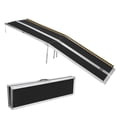thumbnail image 1 of Portable Wheelchair Ramp, Non-Slip Aluminum Folding Handicap Ramp, Door Threshold Wheelchair Ramps with Reflective Strips for Car, Doorways, Curbs, Stairs, 1 of 8