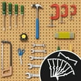 thumbnail image 4 of 250 Pieces Peg Locks Plastic Pegboard Hook Locks Pegboard Display Hook Organizer, 4 of 7