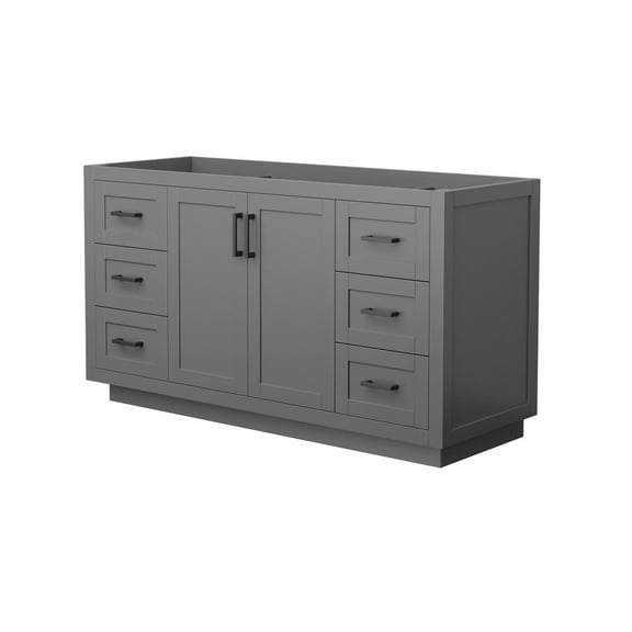 Wyndham Collection Wcf2929-60S-Cx-Mxx Miranda 60" Single Free Standing Vanity Cabinet Only