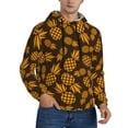 thumbnail image 2 of Daiia Colorful Pineapple for Men's Fashion Hoodies & Sweatshirts with Kangaroo Pocket Hooded Sweatshirt Breathable & Moisture Wicking-Medium, 2 of 7
