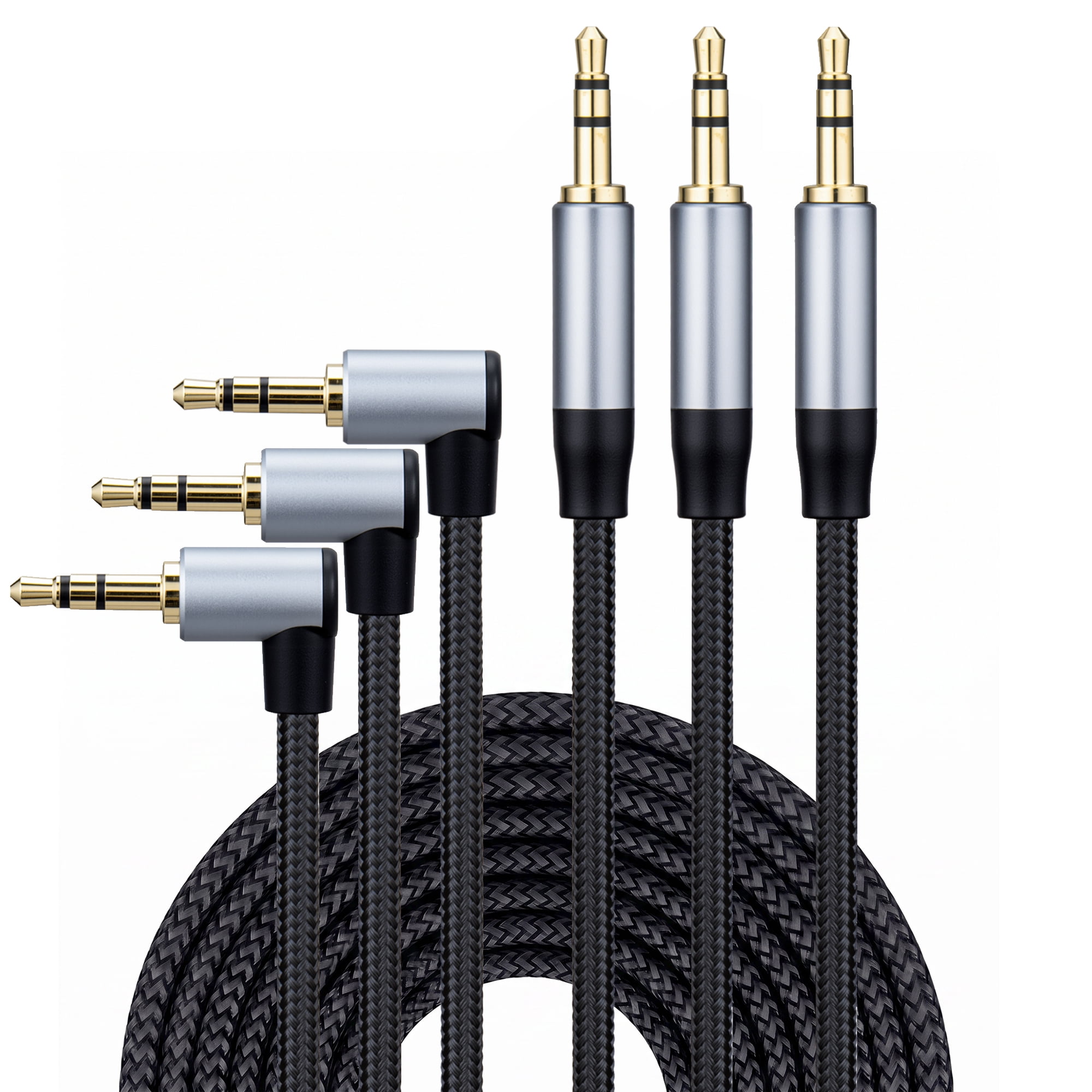 ROFICORD 3 ft Male to Male Auxiliary Audio Cable 3 Pack