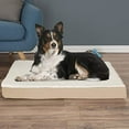 thumbnail image 3 of PETMAKER Orthopedic Dog Bed - 2-Layer Memory Foam Dog Bed with Machine Washable Sherpa Top Cover - 36x27 Dog Mattress for Large Dogs up to 65lbs (Tan), 3 of 7