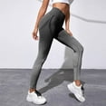thumbnail image 4 of XFLWAM Women's High Waisted Leggings Tummy Control Workout Gym Sport Yoga Pants with Pockets Black S, 4 of 5