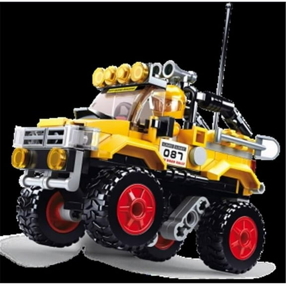 Sluban 663A Car Club Yellow Offroad Jeep Building Brick Kit (149 pcs)