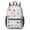Baseballs and Jerseys White Pattern, variant on Baseballs and Crossed Bats Pale Yellow 17" Waterproof Oxford School Backpacks for Teens, S-Shape Padded Straps, for School, Travel, Hiking, Camping