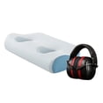 thumbnail image 3 of Flynix Coussin d'Oreille avec Trous pour Bouchons d'Oreilles et Écouteurs avec Réduction de Bruit Cache-Oreilles Bleu Foncé, 3 of 10