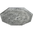 thumbnail image 3 of 29 1/8"OD x 2 1/4"ID x 1 1/8"P Spring Octagonal Ceiling Medallion (Fits Canopies up to 3"), Hand-Painted Ultra Pure White Crackle, 3 of 6