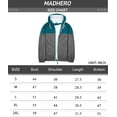 thumbnail image 6 of MADHERO Mens Windbreaker Jacket Lightweight Colorblock Retro Wind Breakers Green Grey Size L, 6 of 6