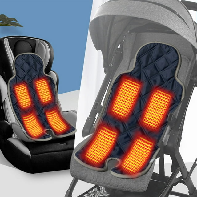 XYAIYT Coussin de Dossier Chauffant USB avec Températures Réglables, Chauffage Rapide, Coussin Chauffant Polyvalent Lavable pour la Maison et la Voiture (Noir)
