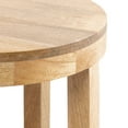 thumbnail image 4 of Kate and Laurel Talcott Modern Round Wood Side Table, 16 x 16 x 24, Natural Wood, Transitional Decorative Two-Tier End Table for Use as a Bedroom Nightstand or Living Room Accent, 4 of 9