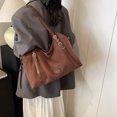 thumbnail image 2 of Bolso Con Asa Superior Retro Esmerilado Gran Capacidad para Mujer en Otoño E Invierno Nueva Comm (café), 2 of 9