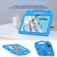 thumbnail image 3 of Dteck for Onn 10.1" Tablet (2024 Model 100135925) Case for Kids, Children Friendly EVA Shockproof Handle Stand Shockproof Tablet Cover with Shoulder Strap for Boys Girls,Blue, 3 of 8