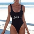 thumbnail image 2 of MKLEKYY Trajes De Baño Mujer Curvy Women Fashion Letter Print Piece Swimsuit Sexy Bikini Swimwear Bathing Sleeveless Backless Swimsuit 1691, 2 of 4