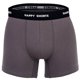 thumbnail image 4 of Happy Shorts Calzoncillos para Hombre, Paquete de 3 - Retro Jersey, Cintura con Logotipo Morado/Negro/Gris XL (X-Large), 4 of 7
