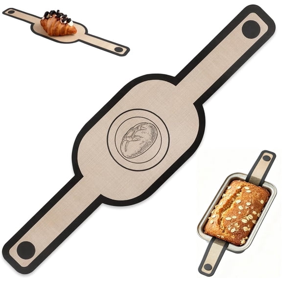 Silicone Bread Sling for Dutch Oven Liners, Silicone Reusable Baking Mat, Sourdough Bread Baking Supplies with Long Handles, Bread Making Tools (1 Pc Oval)