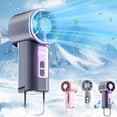 thumbnail image 5 of Ohufall 199 Speed Digital Display Palm Sized Ice Cooling Fan USB Rechargeable Clip On Small Portable Fan For Multi Scene, 5 of 5