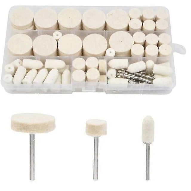 123pc Dremel Accessories Polishing Wheel Polishing Tools Wool Felt Metal Surface Buffing Polishing Wheel for Rotary Tool