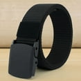 thumbnail image 2 of Leather Belt | Fngz Adjustable Waist Belt | Nylon Belts Ideal for Men Mens Belts Casual with Automatic Buckle No Holes Belt Ideal for Men, 2 of 3