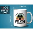 thumbnail image 6 of Pickleball Player Mug White 11oz - Looking for A Soft Serve - Pickle Baller Highball Padle Sport Outdoor Racket Athelete, 6 of 7