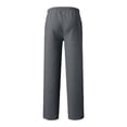thumbnail image 4 of Baggy Sweatpants Men Trendy Casual Wide Leg Sweat Pants Lightweight Comfy Regular Fit Pure Color Pants with Pockets Gray 2XL, 4 of 6