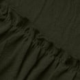 thumbnail image 5 of Women's Cotton Linen Dress Crew Neck Loose Ruffled Sleeveless Tank Sundress Summer Casual Vacation Wear (2XL, Army Green), 5 of 8